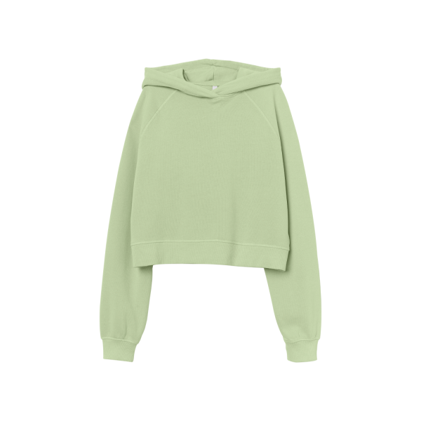 Green Cropped Hoodie